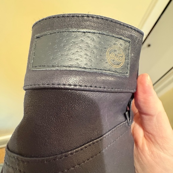 AG Adriano Goldschmied Women's Faux Leather Luxury Work Black Jeans size 27 NWT - Picture 7 of 8